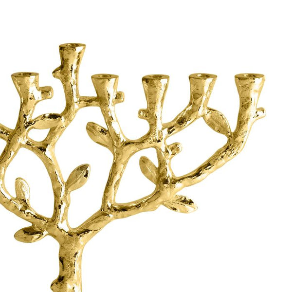 Gold Tree Of Life Menorah