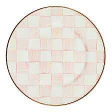 Rosy Check Enamel Plate