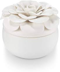 Gardenia Ceramic Flower Candle