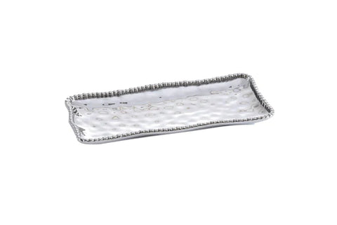 Pampa Bay Medium Rectangle Tray - Silver