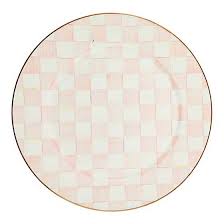 Rosy Check Enamel Serving Platter