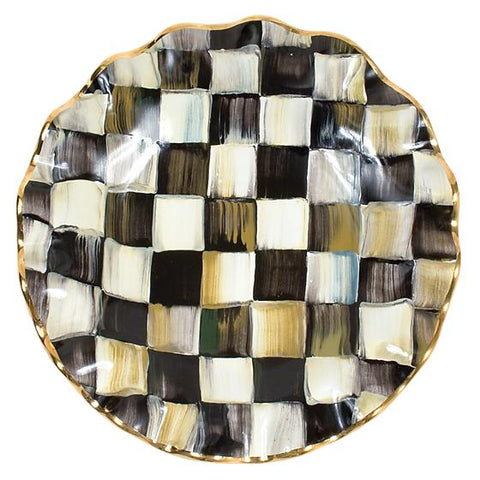 Courtly Check Fluted Dessert Plate