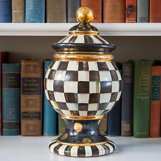 Courtly Check Globe Canister