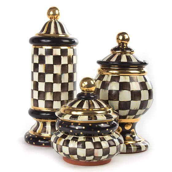 Courtly Check Globe Canister