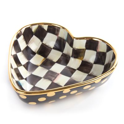 Courtly Check Heart Bowl Large