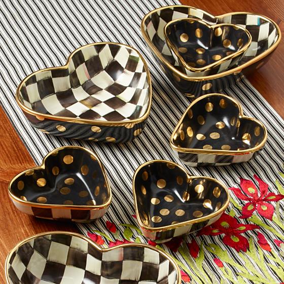 Courtly Check Heart Bowl Small