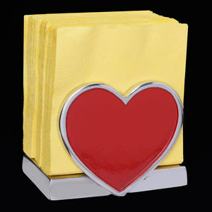 Red Heart Napkin Holder