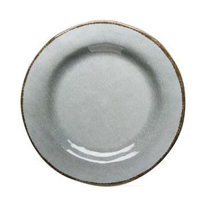 Slate Blue Melamine Dinner Plates Set/4