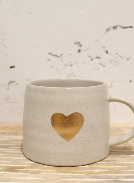 Gold Heart Mug