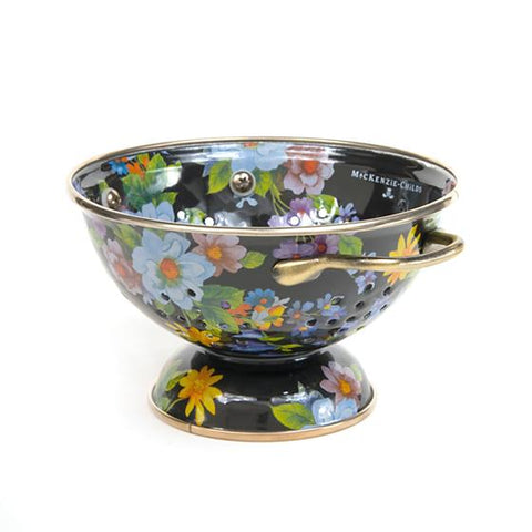 Flower Market Small Colander Black
