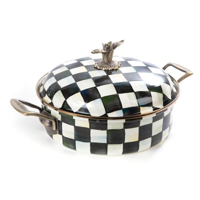 Courtly Check Enamel Casserole