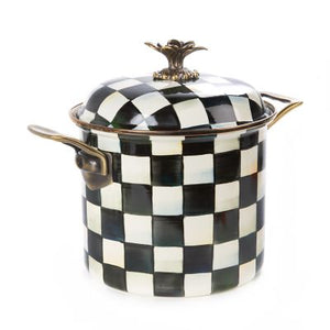 Courtly Check Enamel 7Qt Stockpot