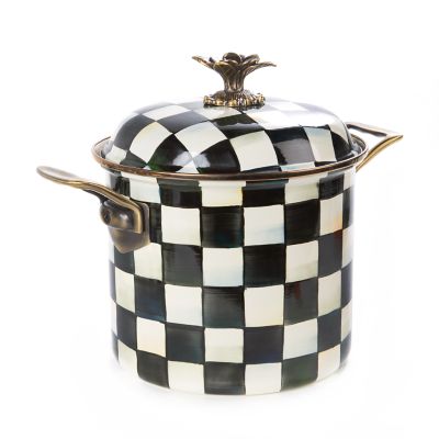 Courtly Check Enamel 7Qt Stockpot