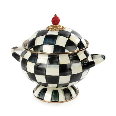 Courtly Check Enamel Tureen