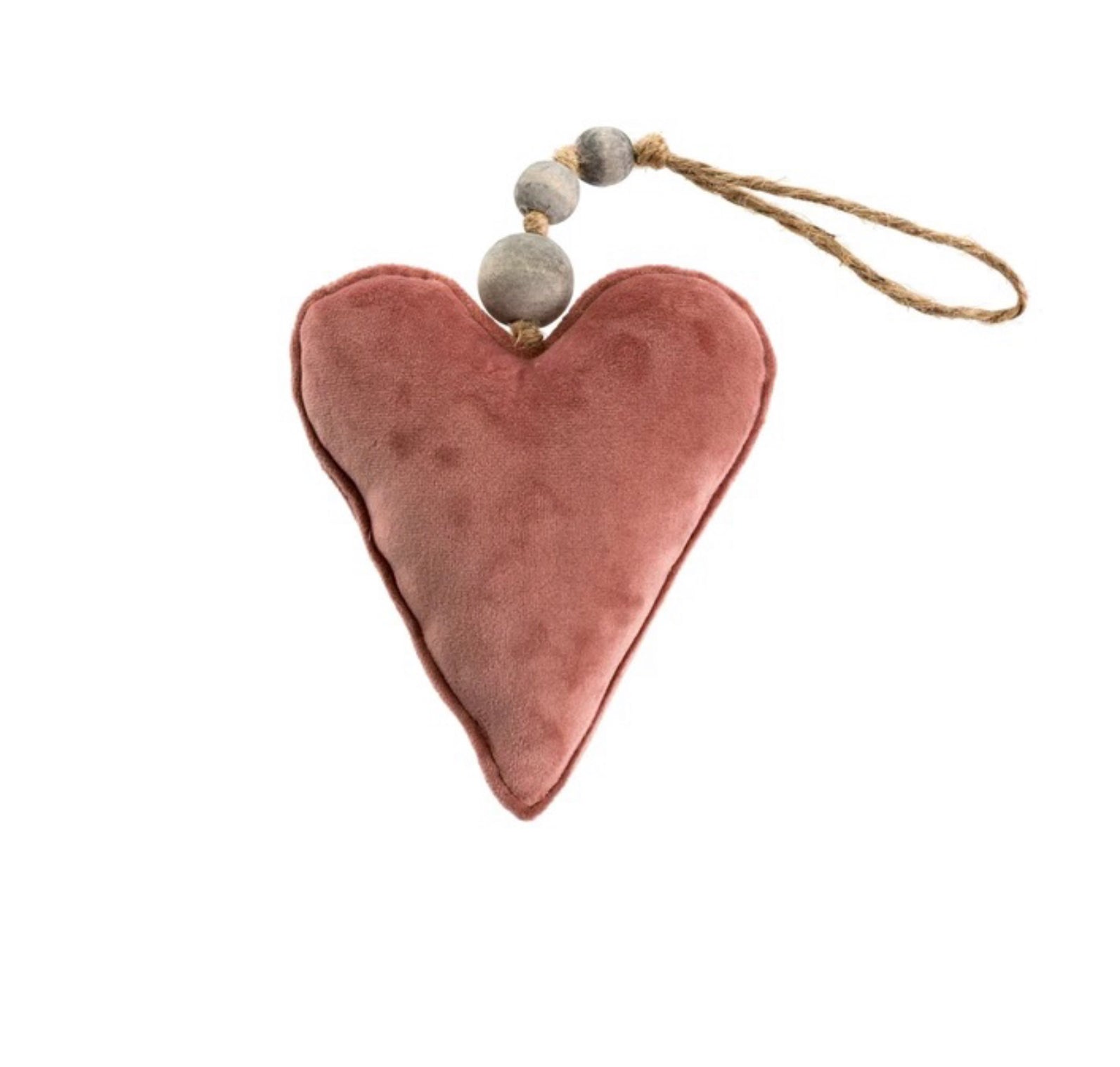Velvet Heart on Cord