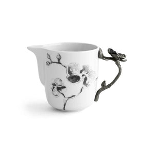 Black Orchid Porcelain Creamer