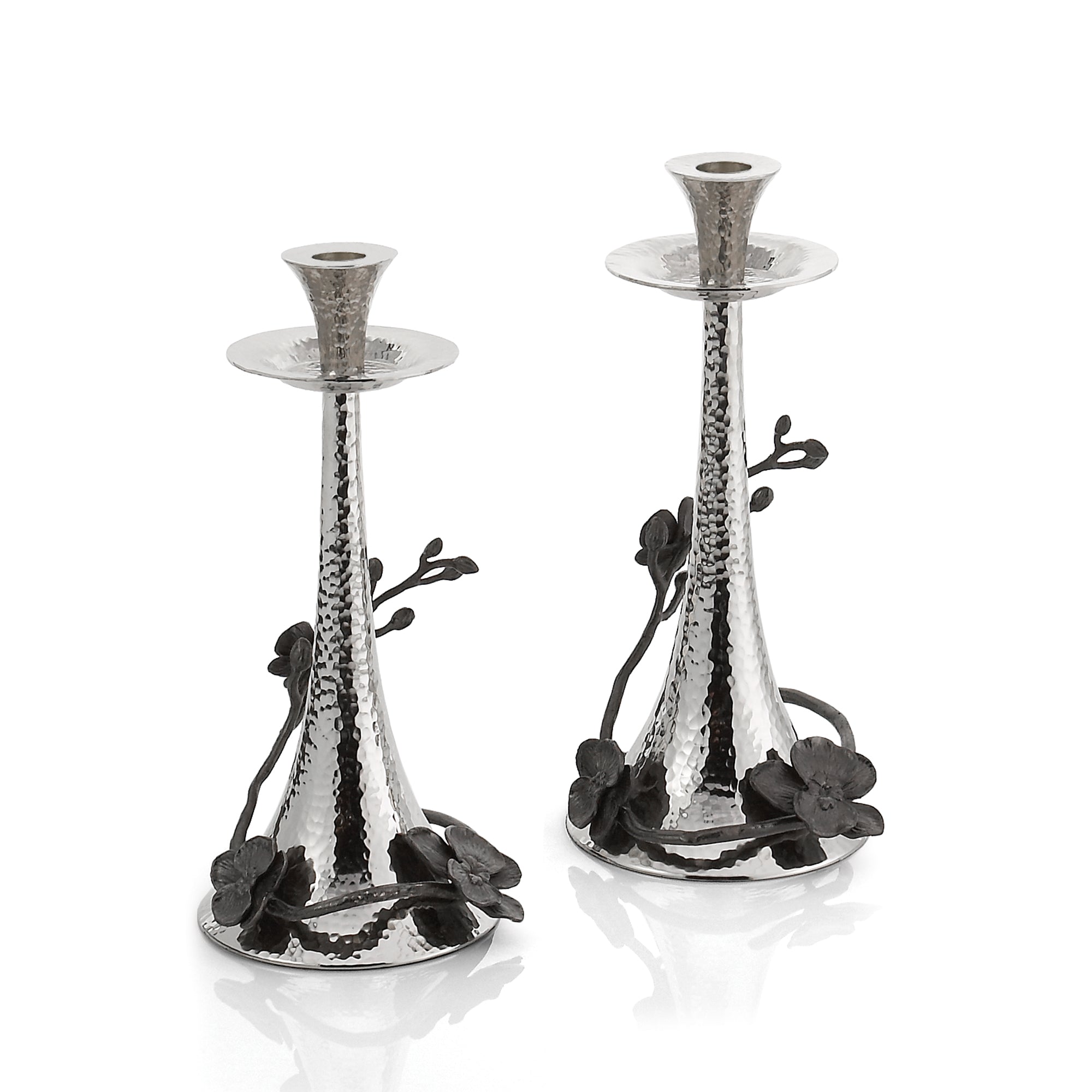 Black Orchid Candleholders