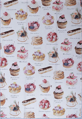 Heavenly Pastry French Tea Towel