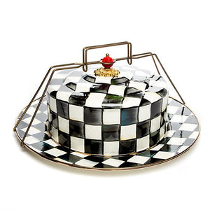 Courtly Check Enamel Cake Carrier