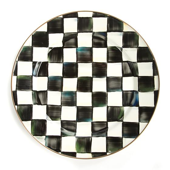 Courtly Check Enamel Plate