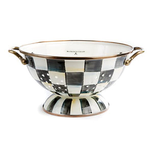 Courtly Check Enamel Colander