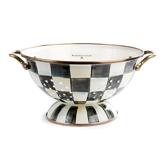 Courtly Check Enamel Colander