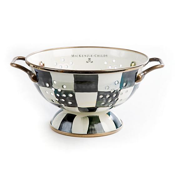 Courtly Check Enamel Colander