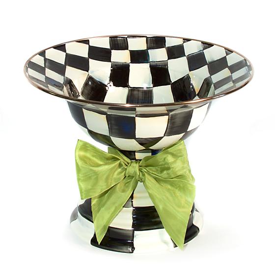 Courtly Check Enamel Compote