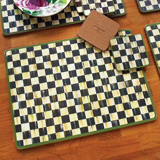 Courtly Check Cork Back Placemats - Set of 4