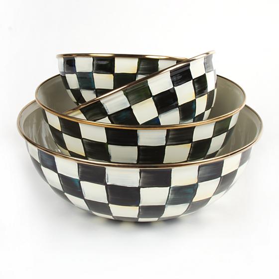 Courtly Check Enamel Everyday Bowl
