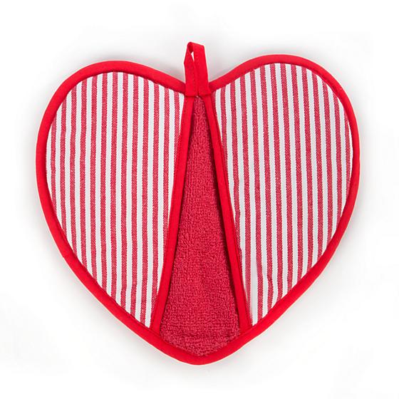 Courtly Check Heart Pot Holder