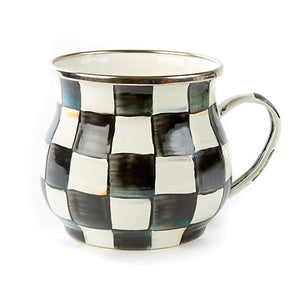 Courtly Check Enamel Mug