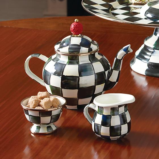 Courtly Check Enamel Teapot - 4 Cup