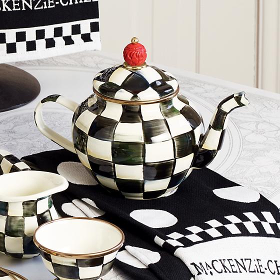 Courtly Check Enamel Teapot - 4 Cup