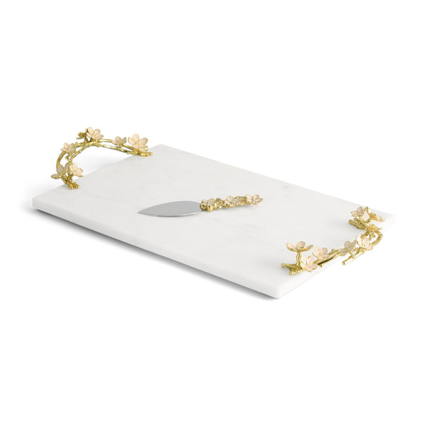 Cherry Blossom Cheese Board w/Spreader