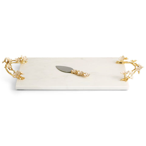 Cherry Blossom Cheese Board w/Spreader