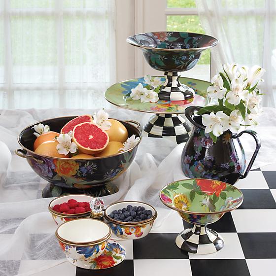 Flower Market Compote - Black