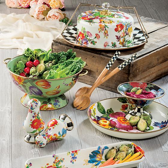 Flower Market Cake Carrier - White