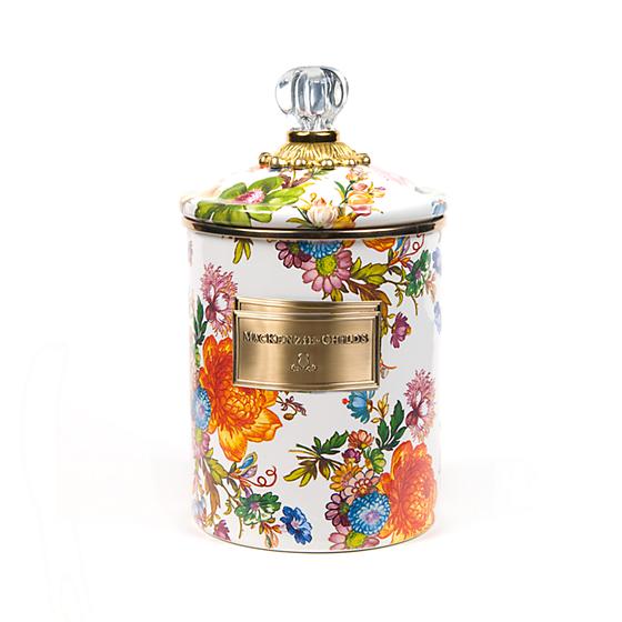 Flower Market Canister - White