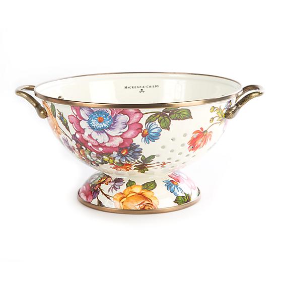 Flower Market Colander - White