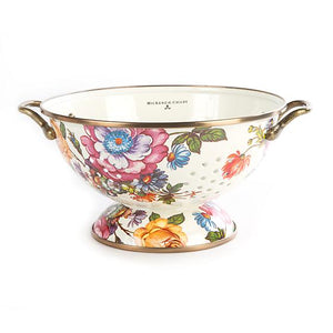 Flower Market Colander - White