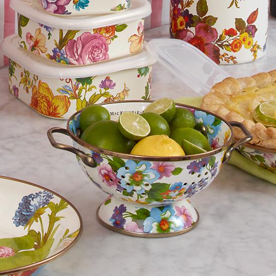 Flower Market Colander - White
