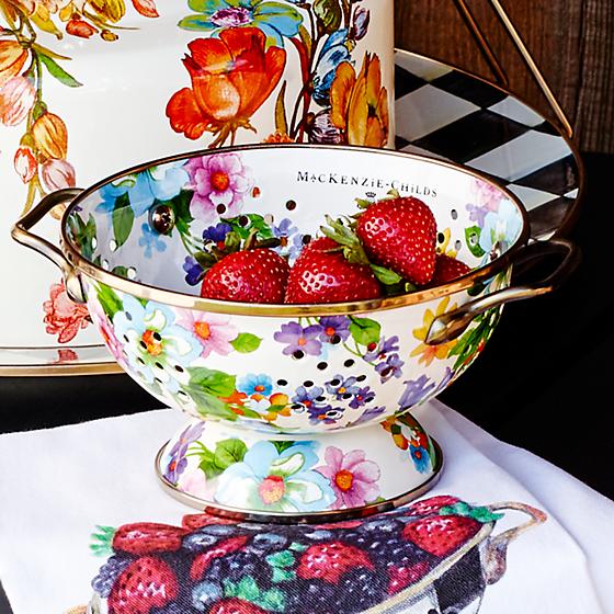 Flower Market Colander - White
