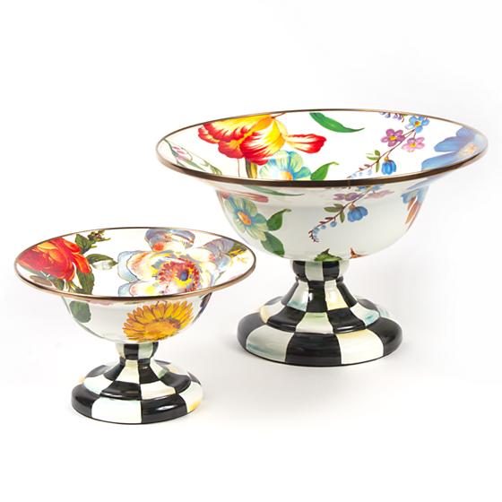 Flower Market Compote - White
