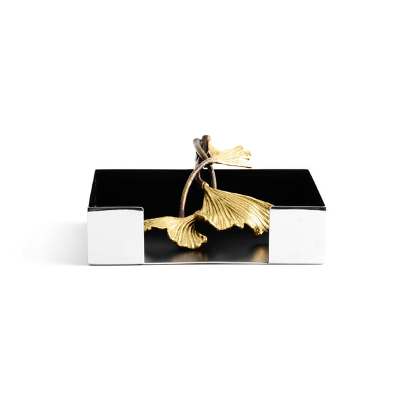 Golden Ginkgo Cocktail Napkin Holder