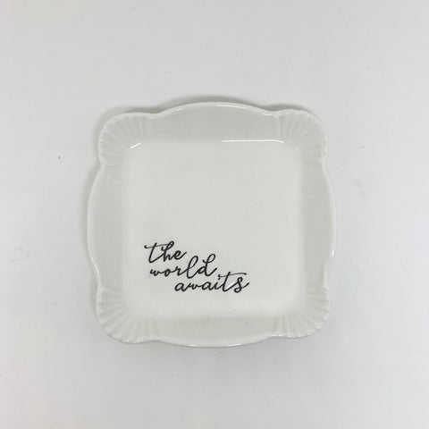 The World Awaits Trinket Dish
