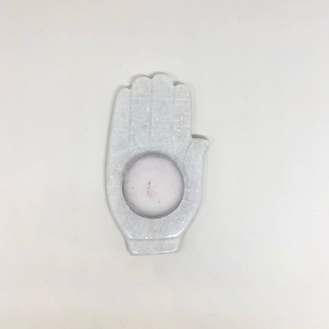 Marble Hand Tealight Holder