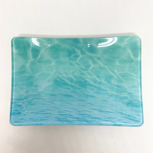 Waves Glass Trinket Tray