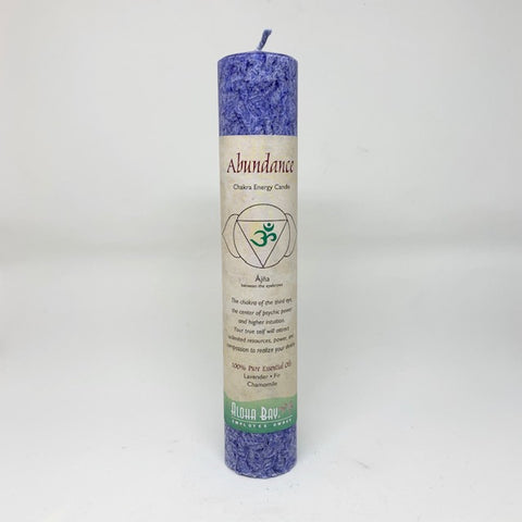 Chakra Pillar Energy Candles - Abundance