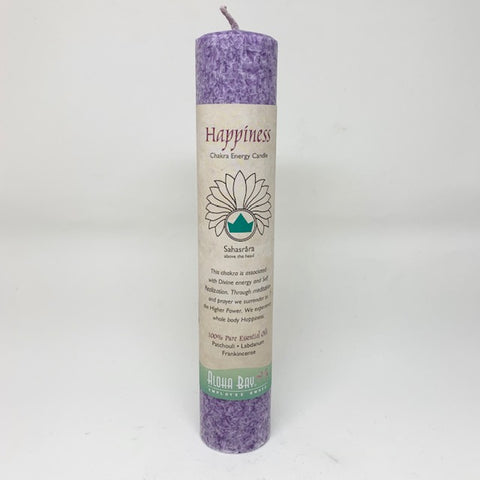 Chakra Pillar Energy Candles - Happiness